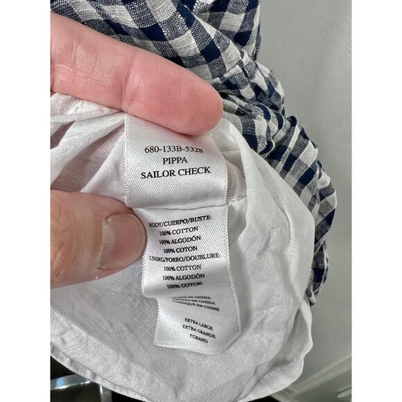 Rails Size XL Pippa Dress Sailor Check Tiered 100% Cotton NWOT - Picture 9 of 16